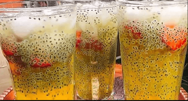 Mountain basil seeds syrup